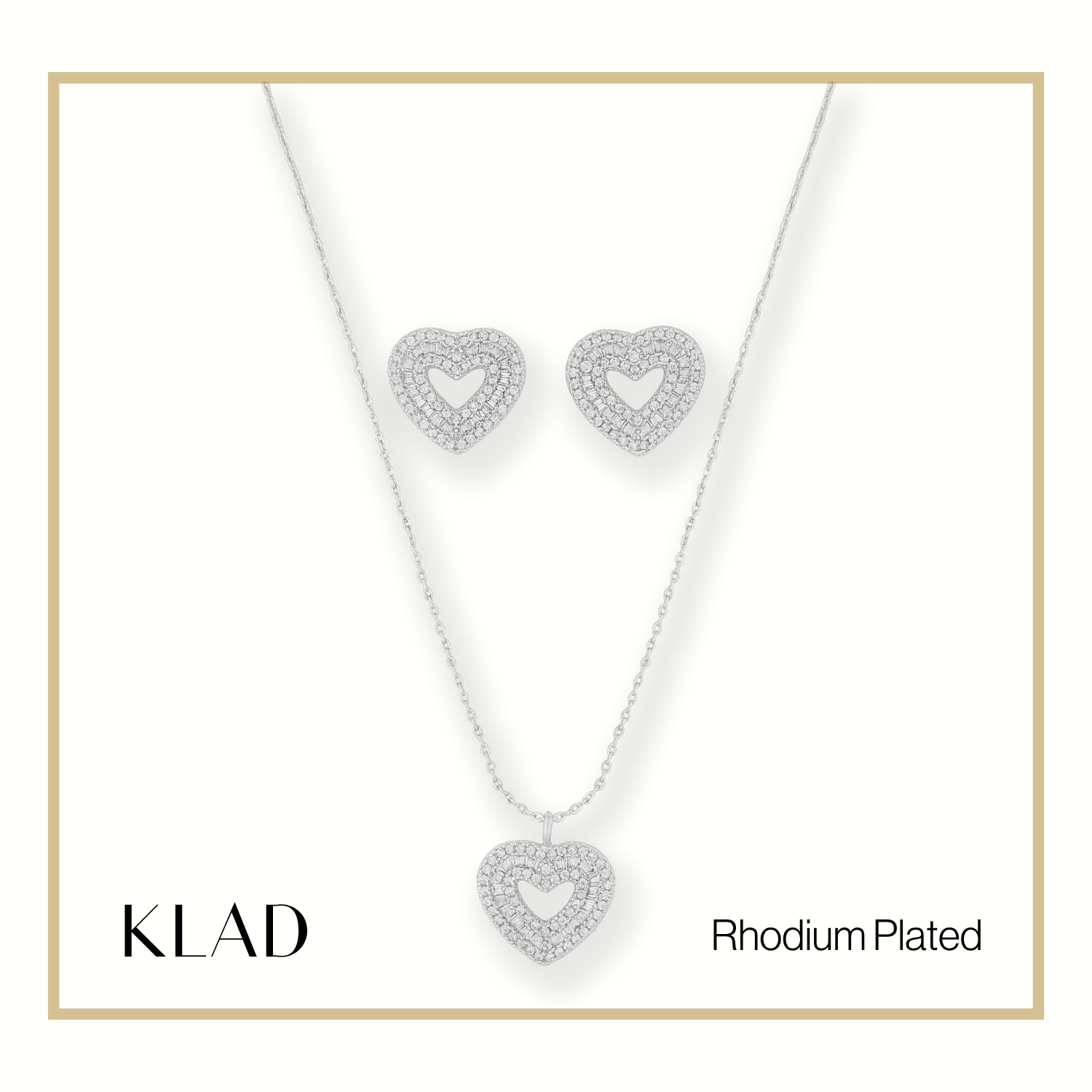 Czarina Jewelry Set in Rhodium