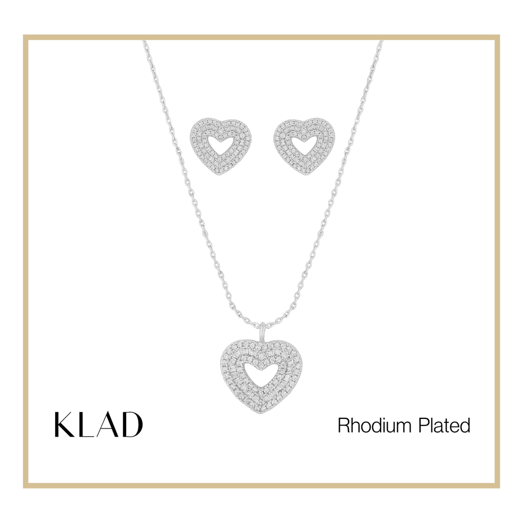Czarina Jewelry Set in Rhodium