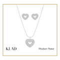 Czarina Jewelry Set in Rhodium