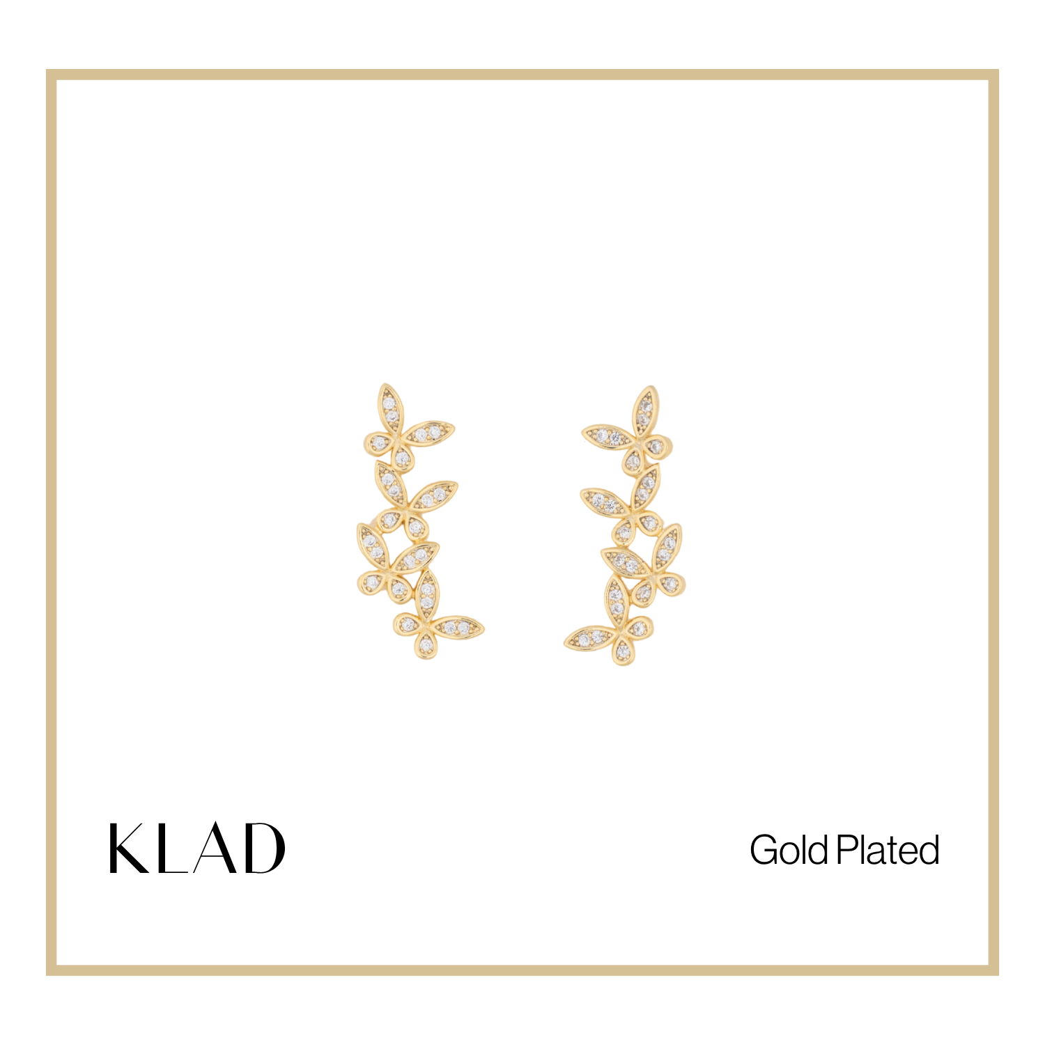 Raya Dangling Earrings in Gold
