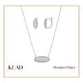 Monroe Jewelry Set in Rhodium
