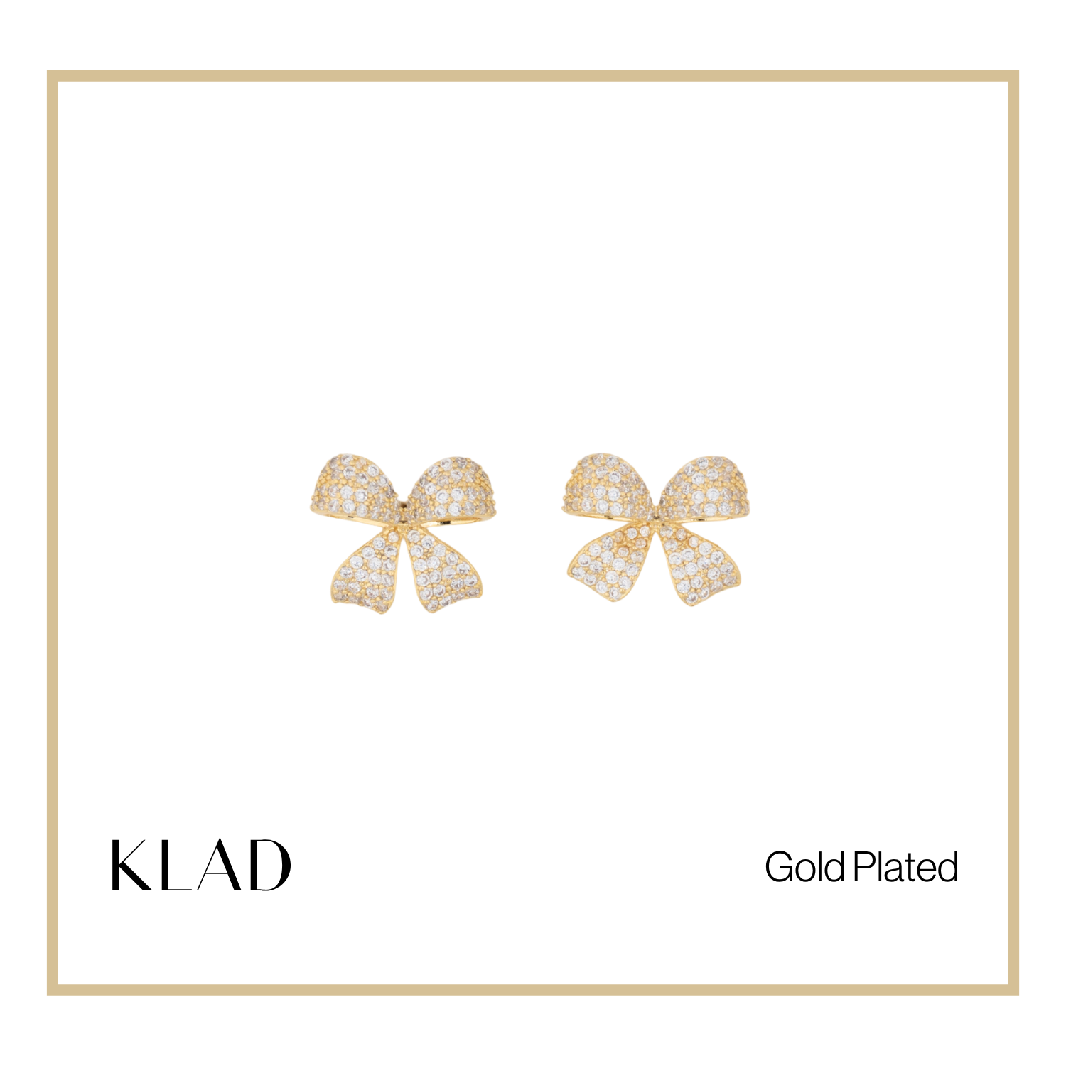Rhianna Stud Earrings in Gold