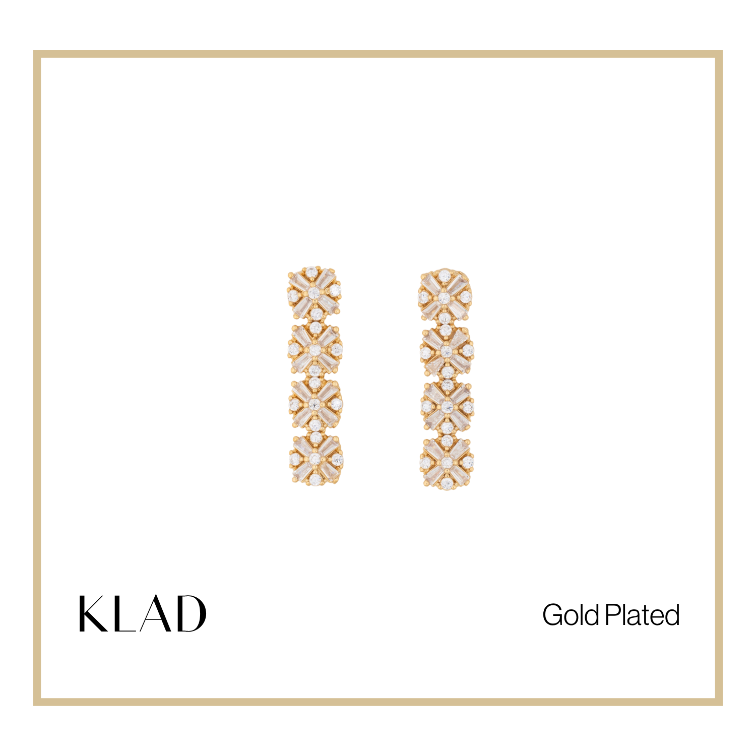 Ezra Dangling Earrings in Gold