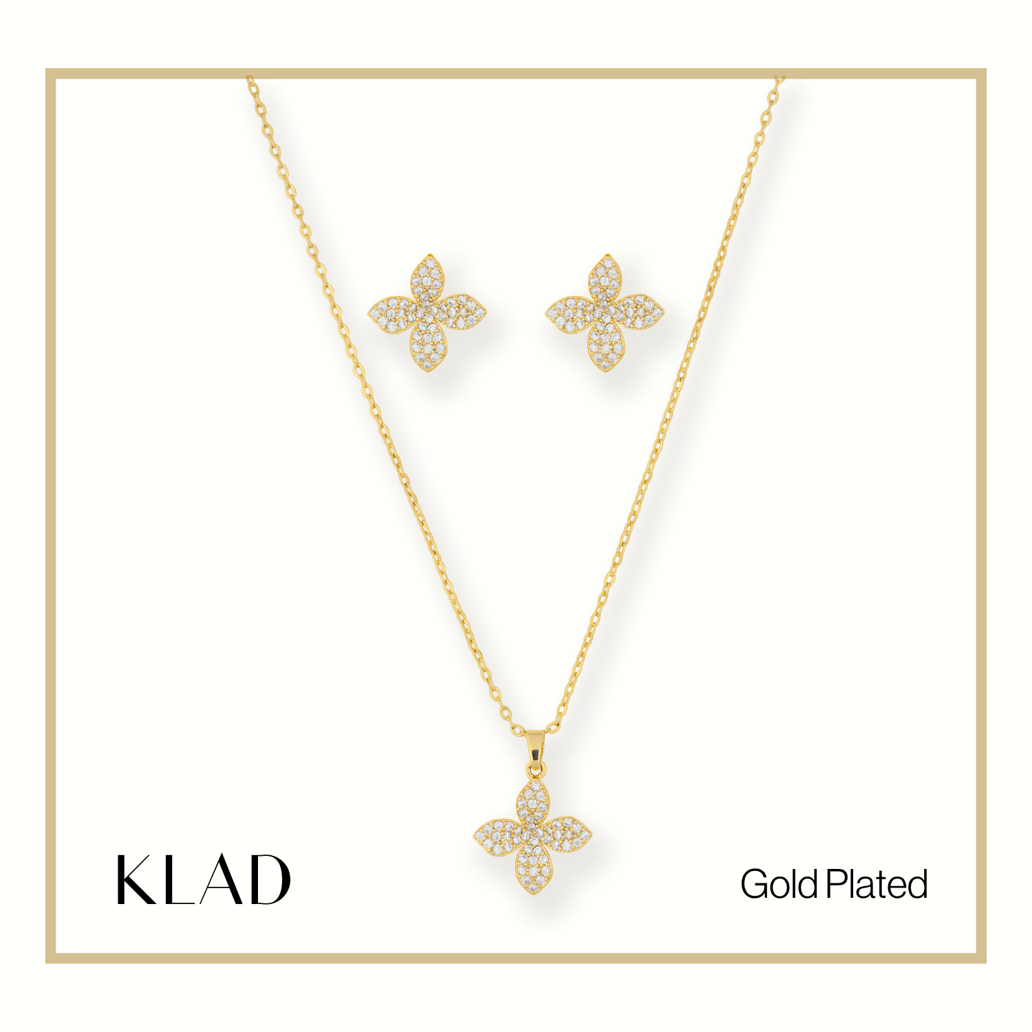 Maryjean Jewelry Set in Gold