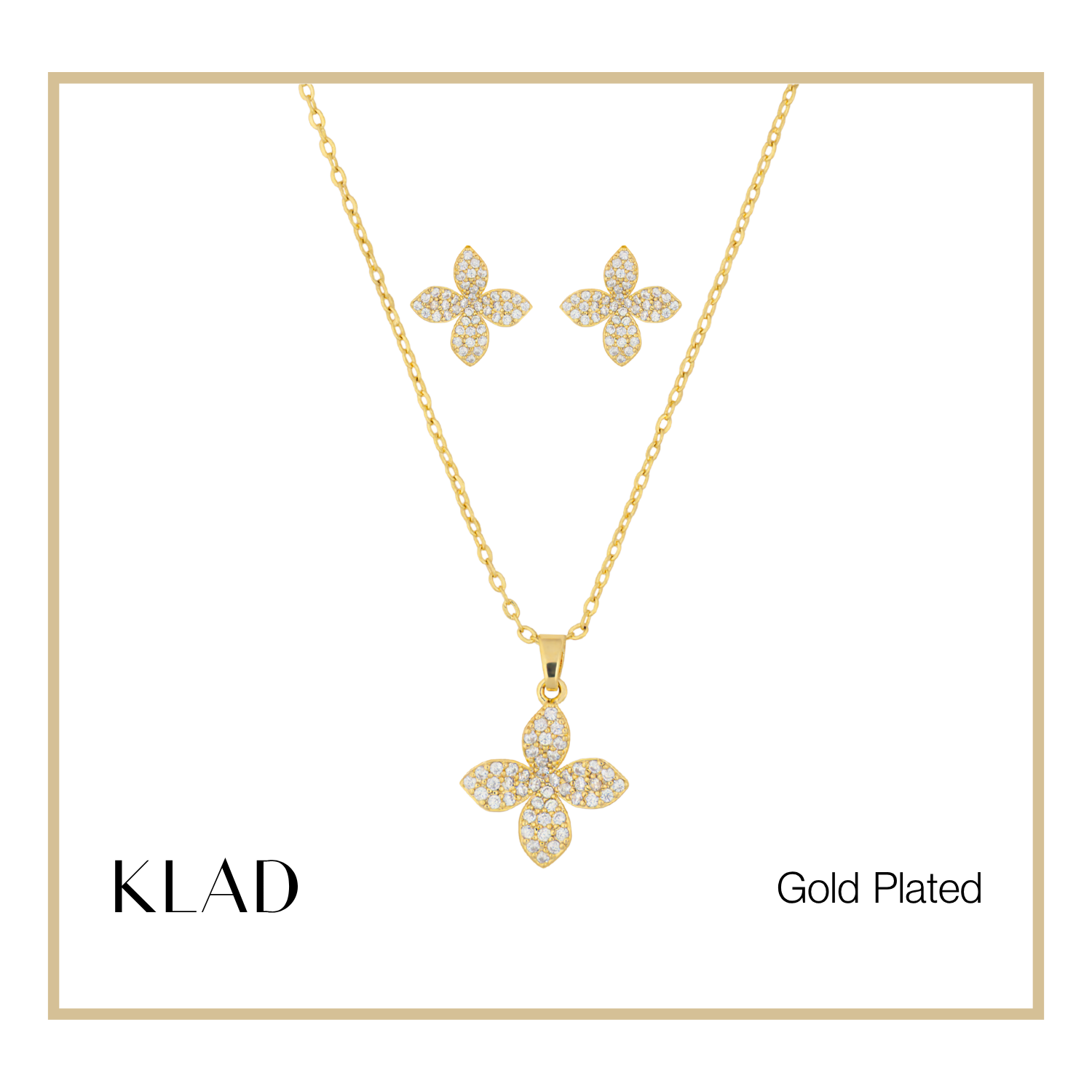 Maryjean Jewelry Set in Gold