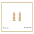 Evaleen Dangling Earrings in Gold