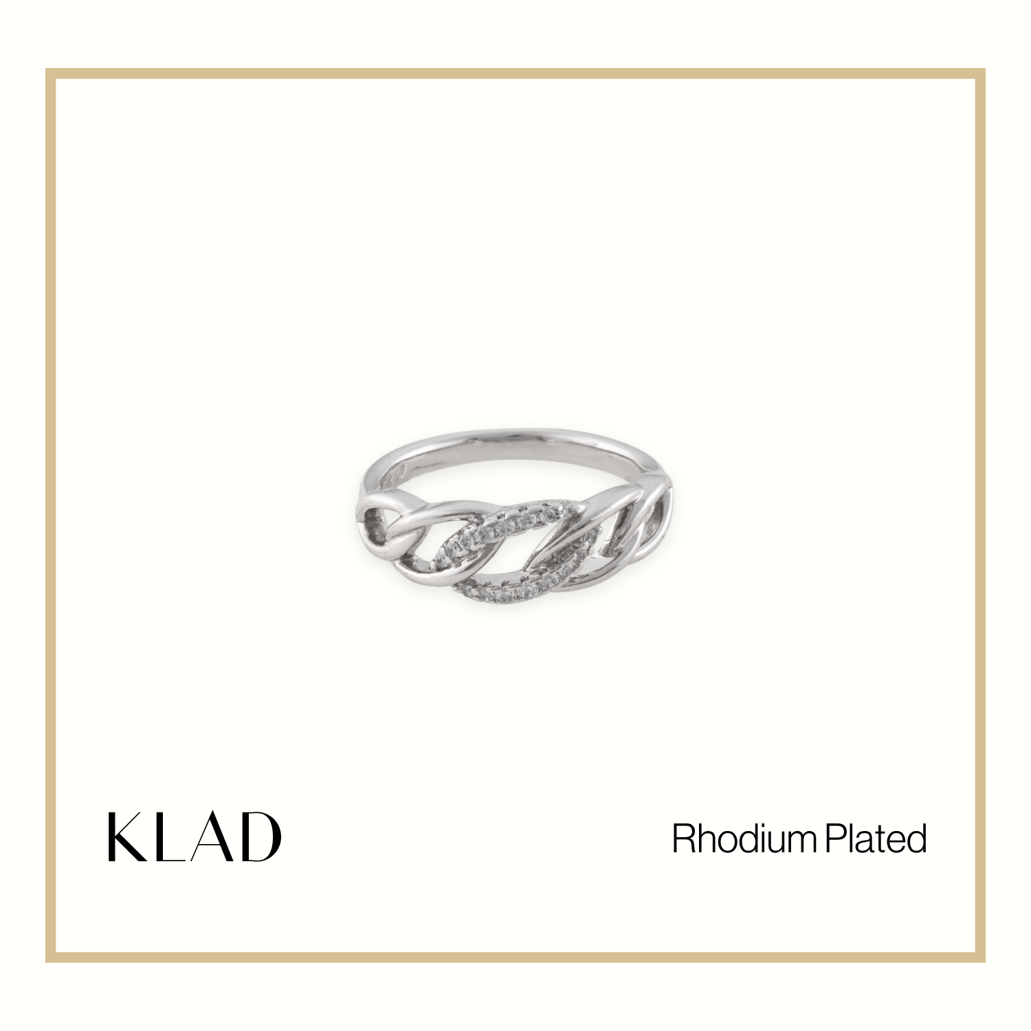 Xandria Ring in Rhodium