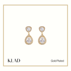Rhia Dangling Earrings in Gold