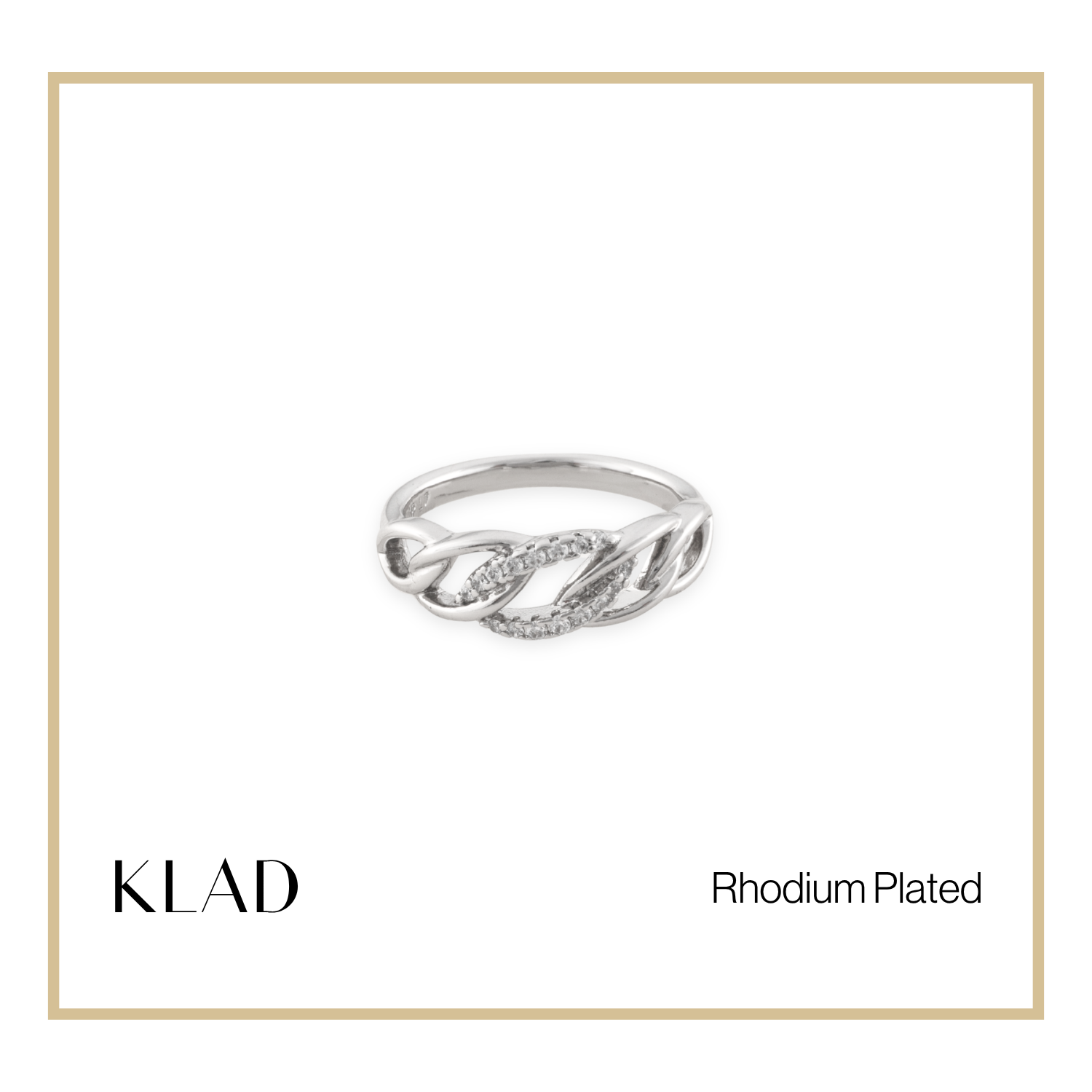 Xandria Ring in Rhodium