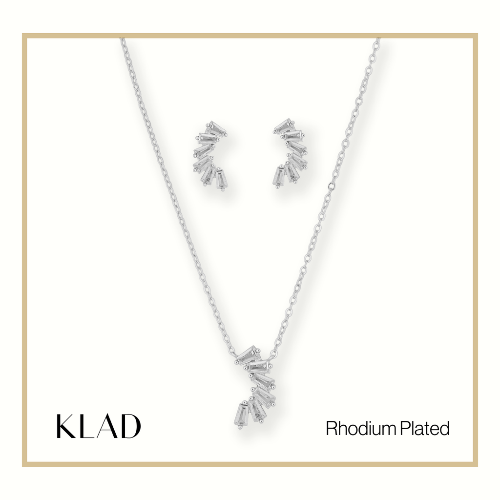 Milana Jewelry Set in Rhodium