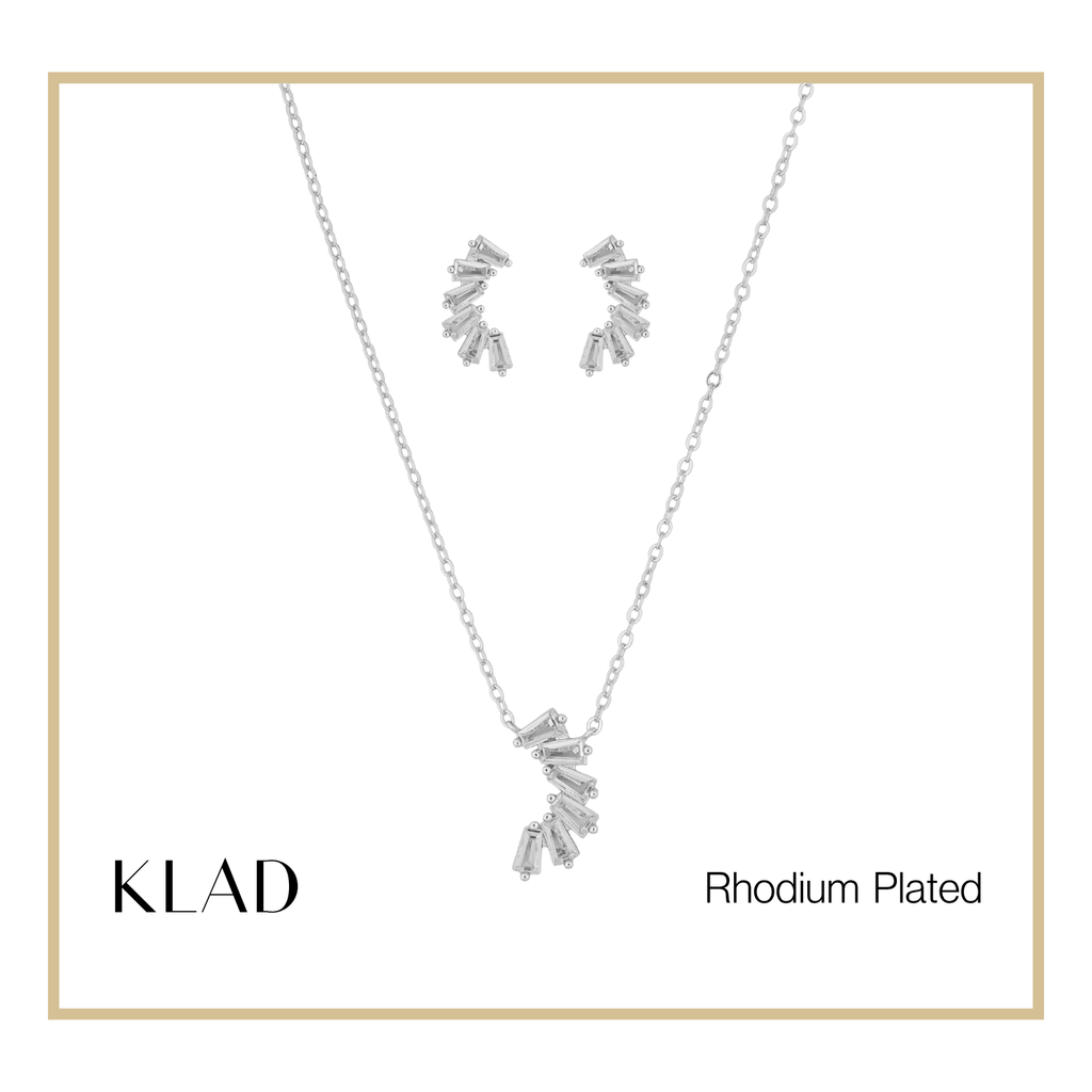 Milana Jewelry Set in Rhodium