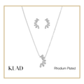Milana Jewelry Set in Rhodium