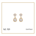 Rhia Dangling Earrings in Gold