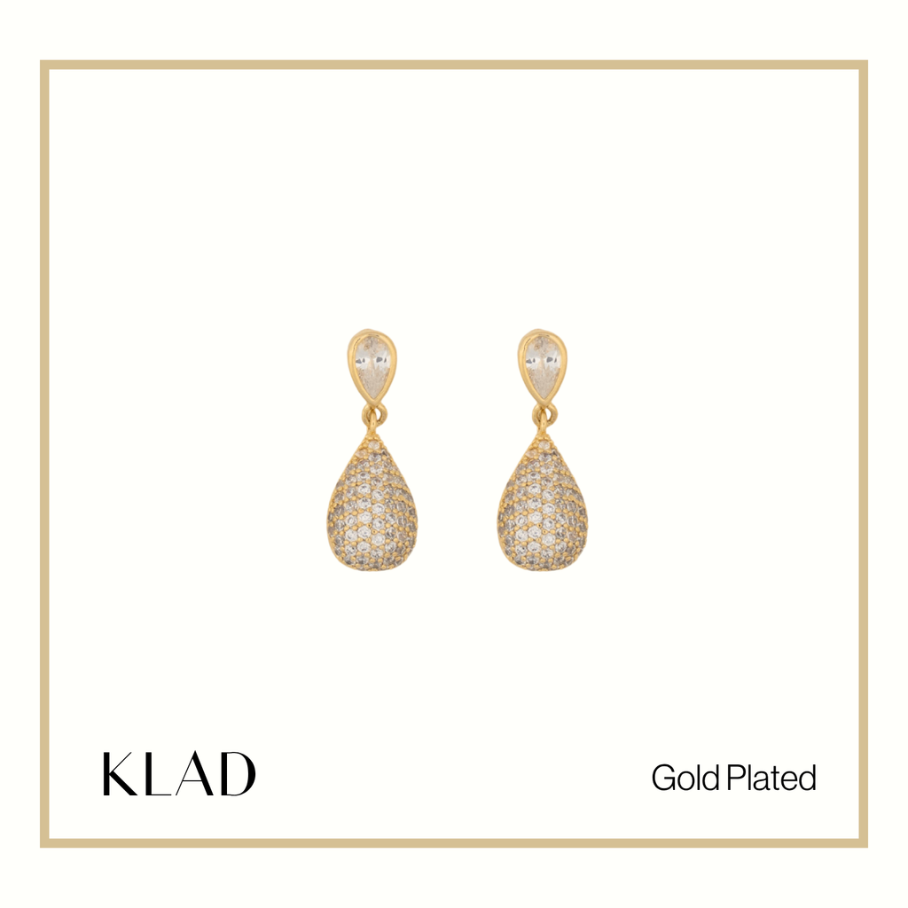 Emani Drop Earrings in Gold