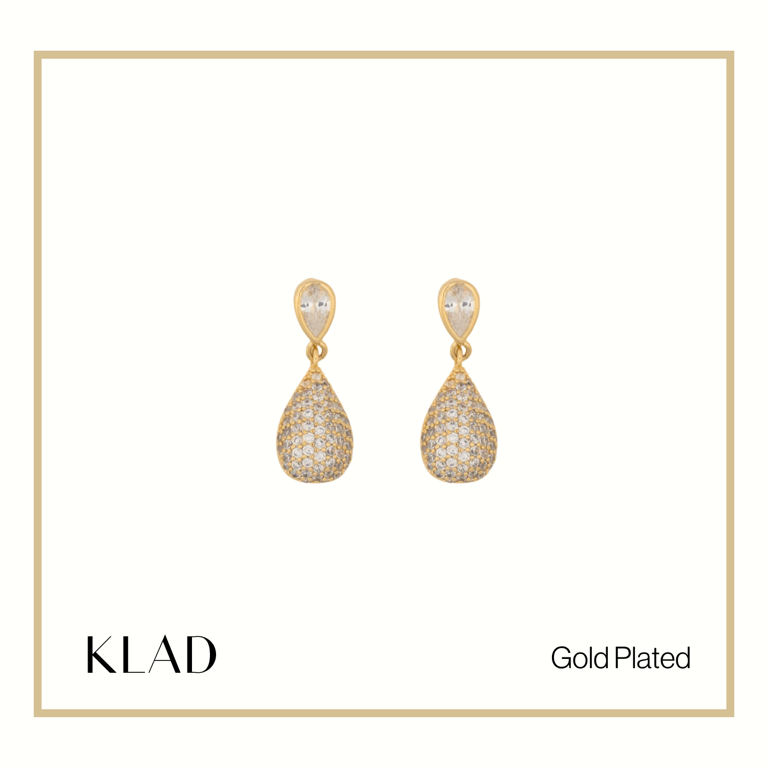 Emani Drop Earrings in Gold