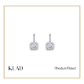 Osara Drop Earrings in Rhodium