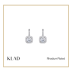 Osara Drop Earrings in Rhodium