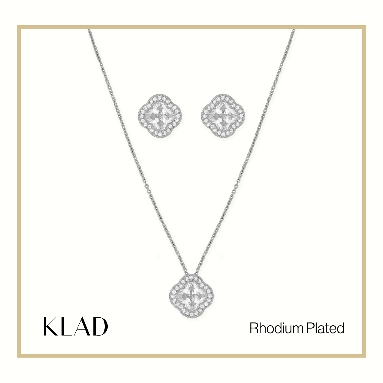 Zurie Jewelry Set in Rhodium
