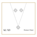 Zurie Jewelry Set in Rhodium