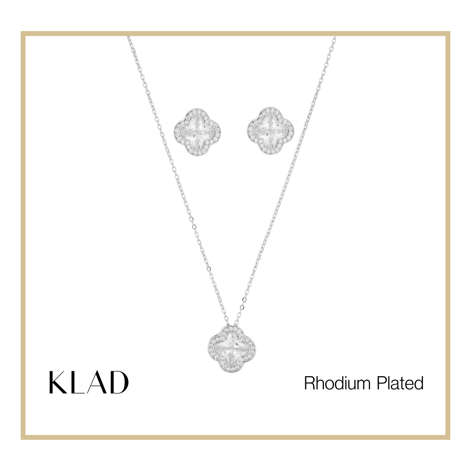 Zurie Jewelry Set in Rhodium