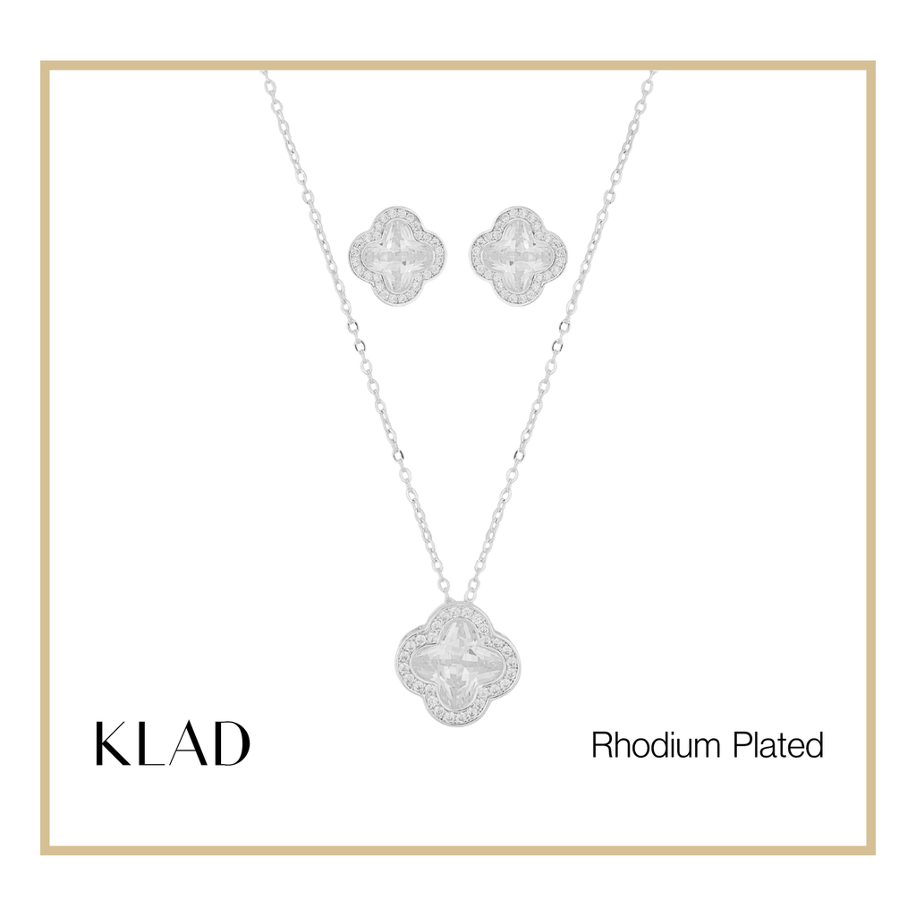Zurie Jewelry Set in Rhodium