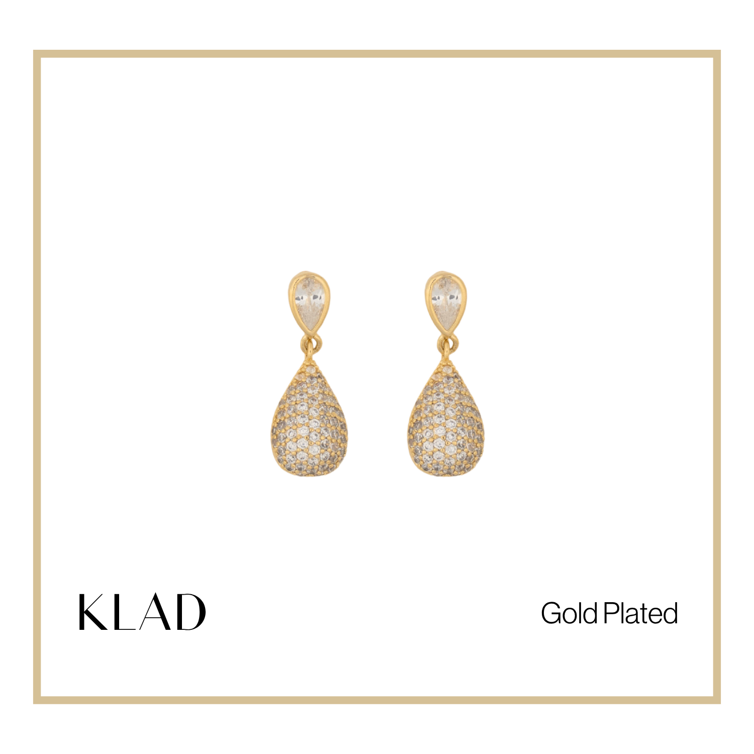 Emani Drop Earrings in Gold
