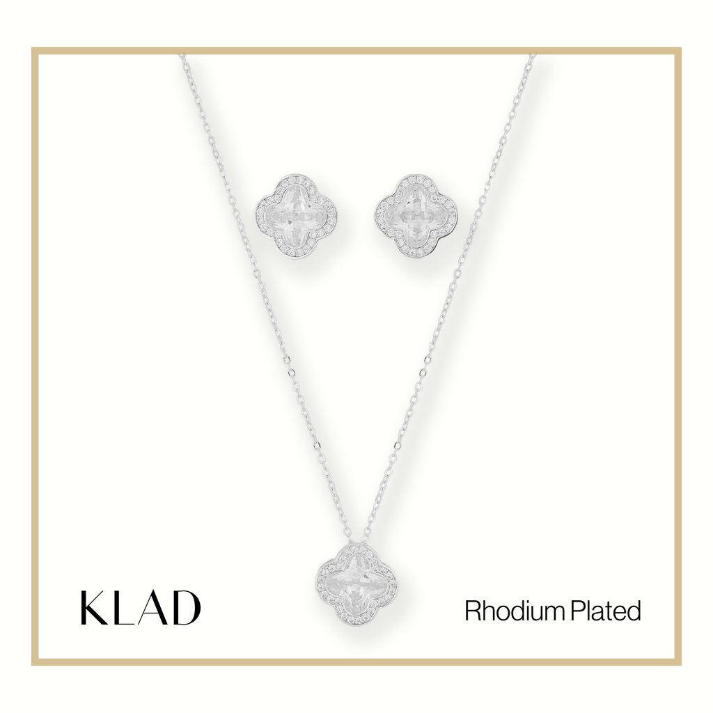 Sonnet Jewelry Set in Rhodium