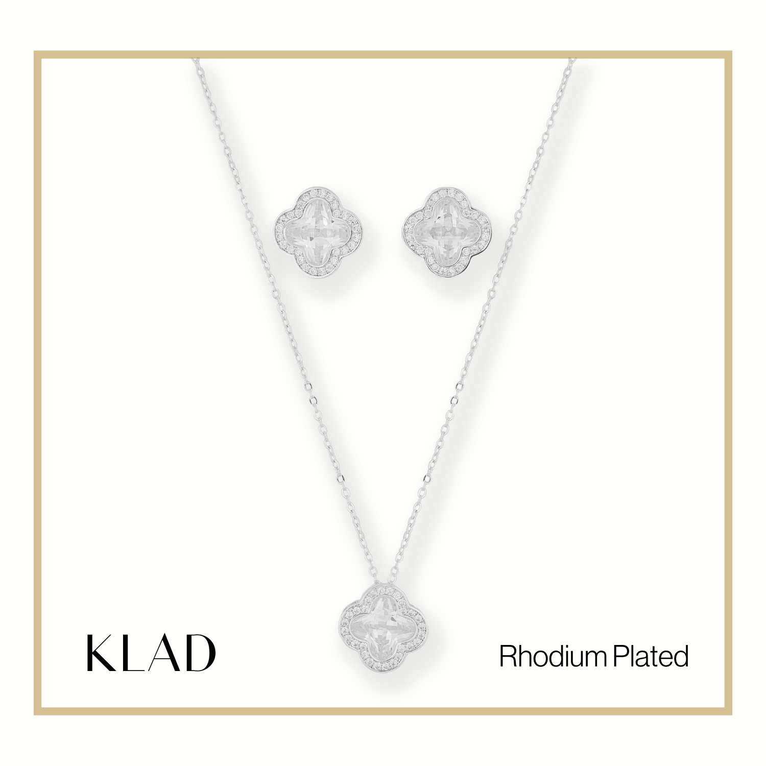 Sonnet Jewelry Set in Rhodium