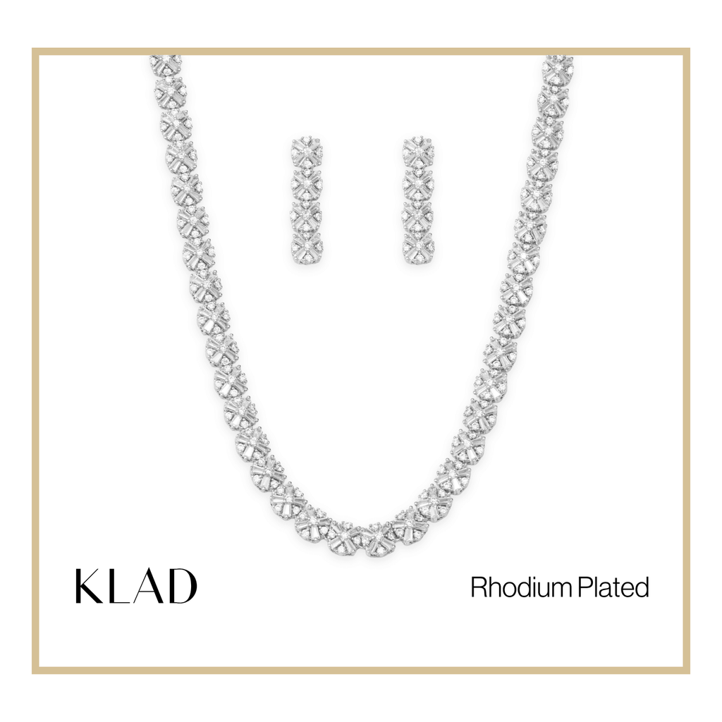 Ezra Set in Rhodium