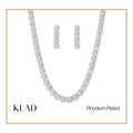 Ezra Set in Rhodium