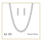 Ezra Set in Rhodium