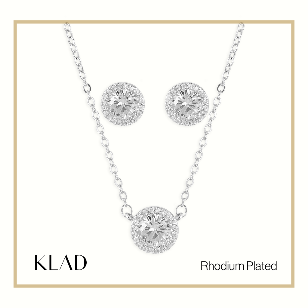 Mabelle Jewelry Set in Rhodium