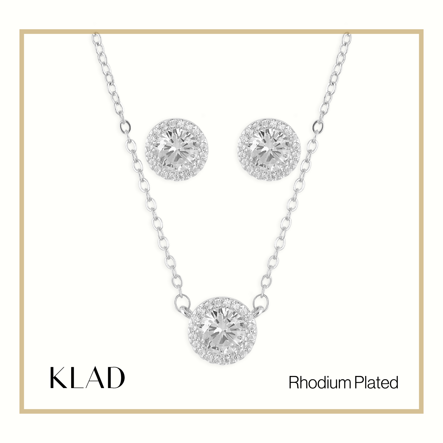 Mabelle Jewelry Set in Rhodium