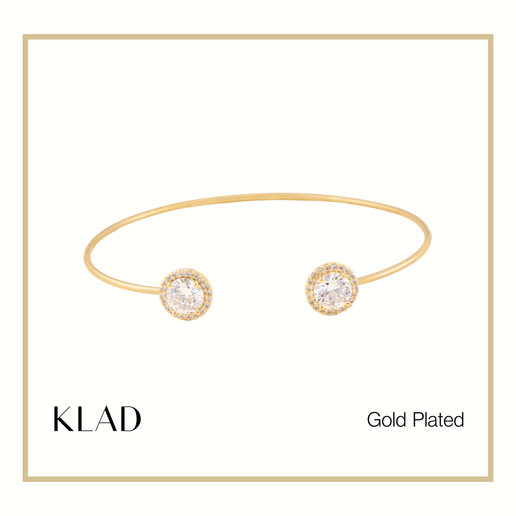 Tess Thin Bangles in Gold