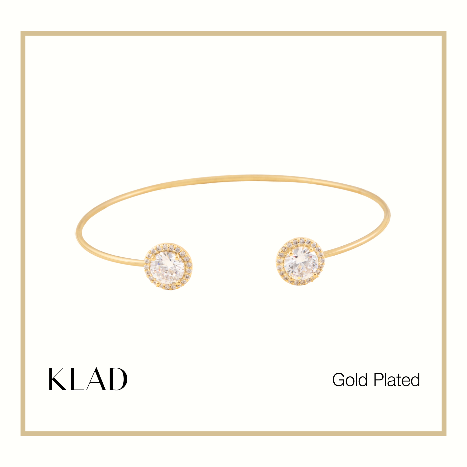 Tess Thin Bangles in Gold