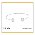 Tess Thin Bangles in Rhodium