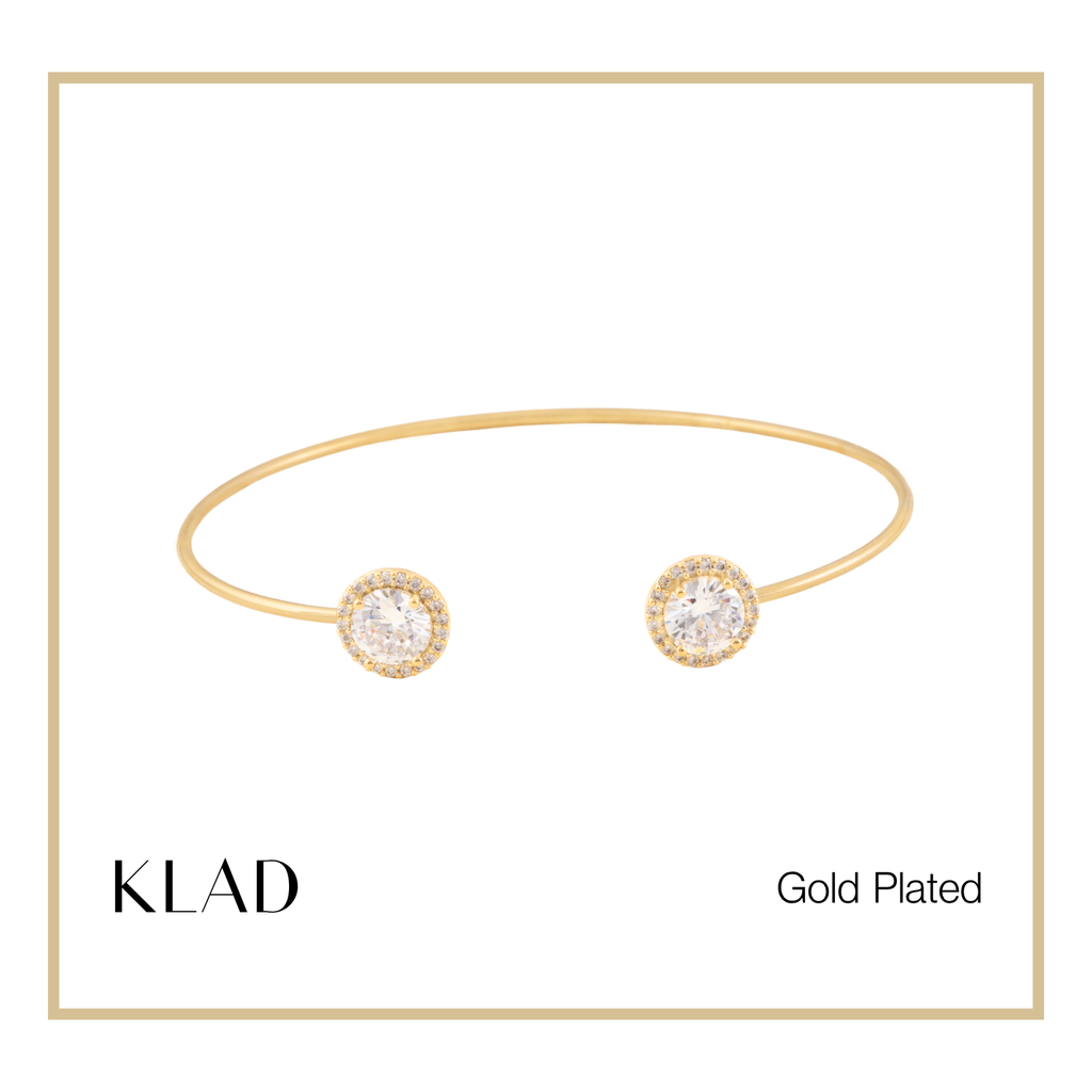 Tess Thin Bangles in Gold