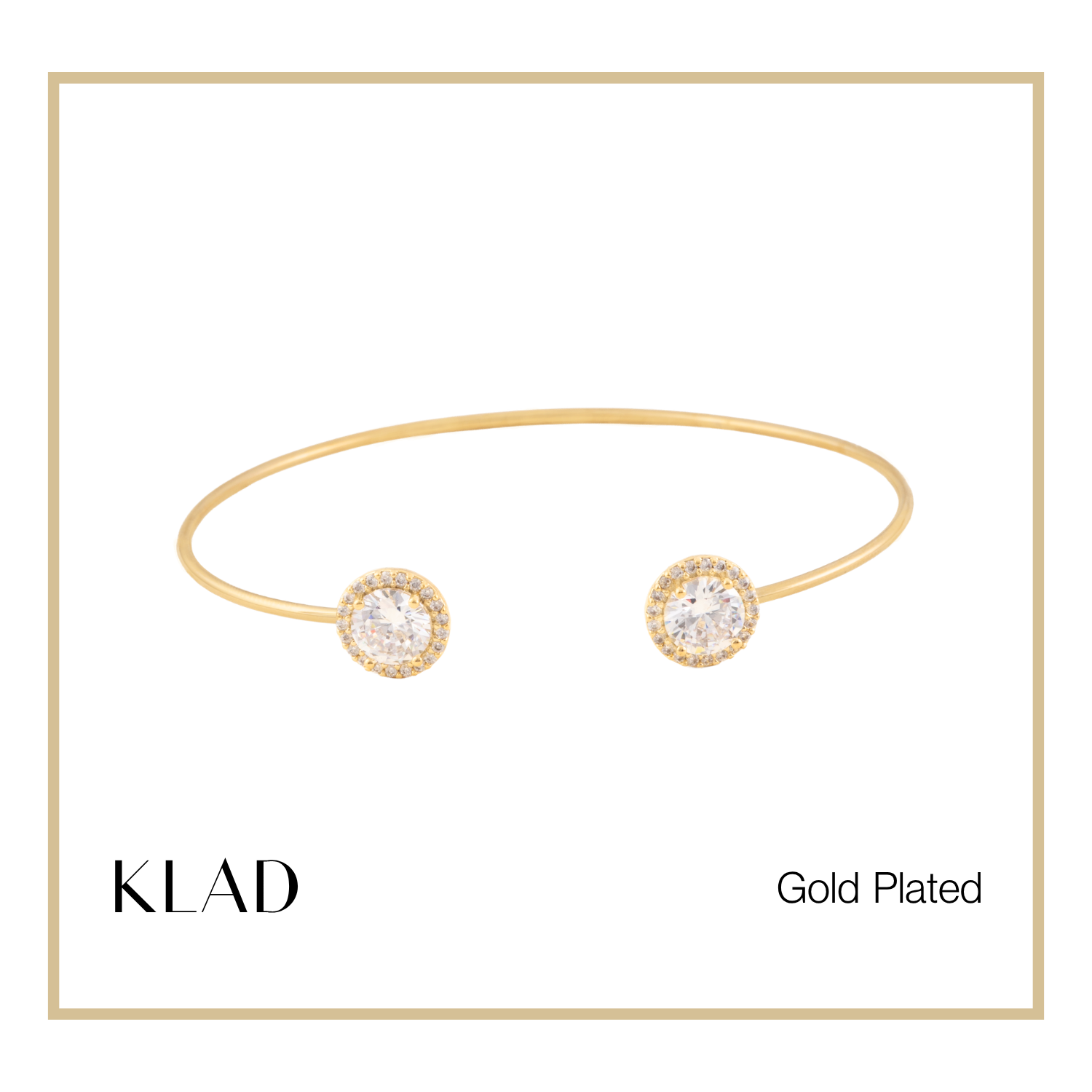 Tess Thin Bangles in Gold