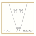 Meryl Jewelry Set in Rhodium