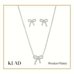 Meryl Jewelry Set in Rhodium