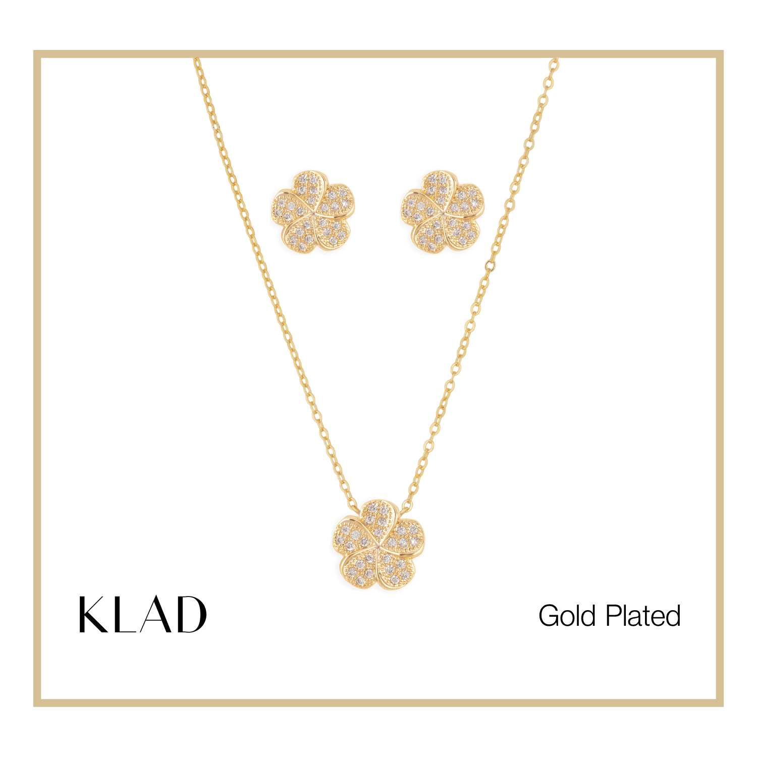 Meera Jewelry Set in Gold