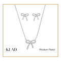 Meryl Jewelry Set in Rhodium