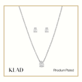 Mazel Jewelry Set in Rhodium