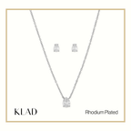 Mazel Jewelry Set in Rhodium