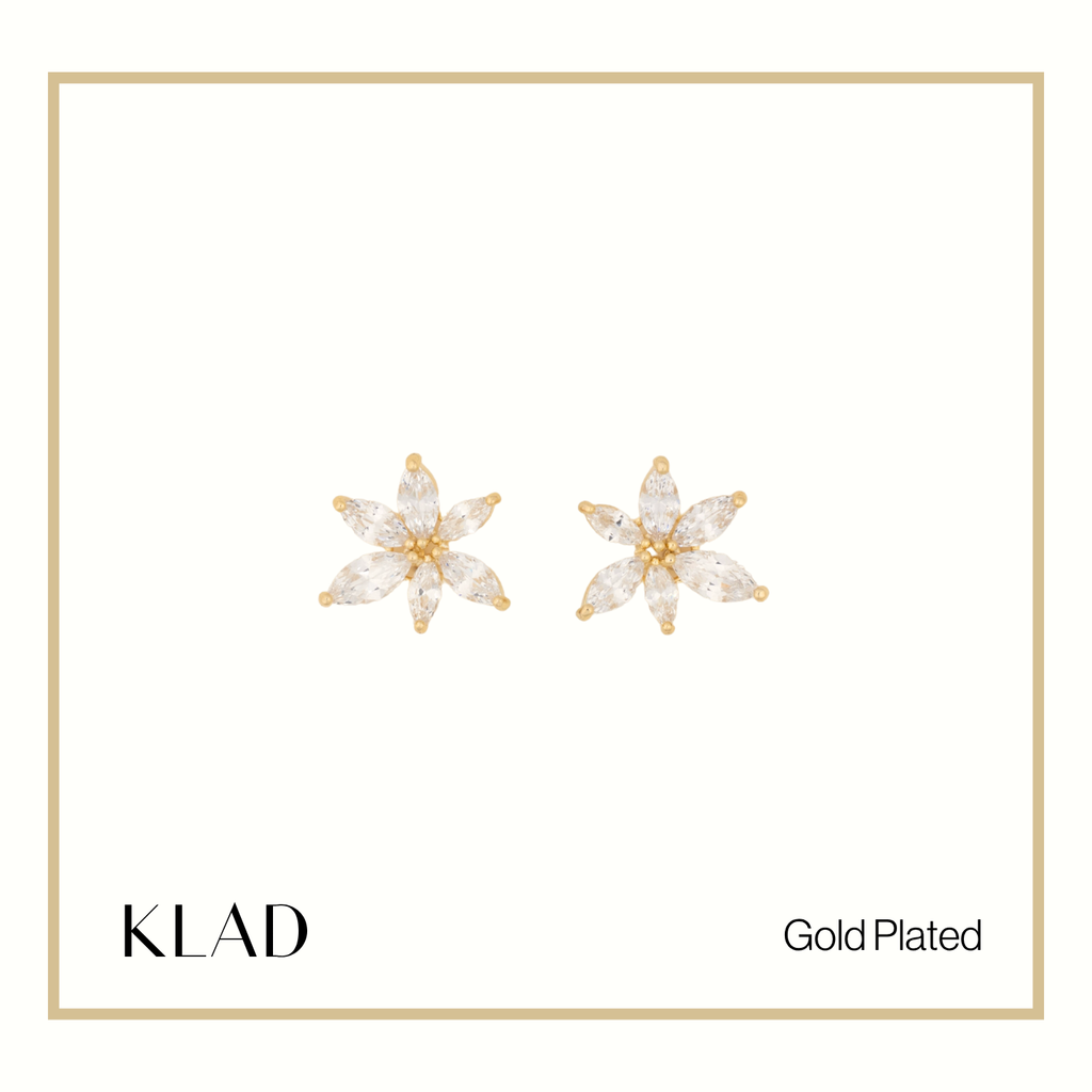 Rochelle Stud Earrings in Gold
