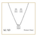 Mazel Jewelry Set in Rhodium