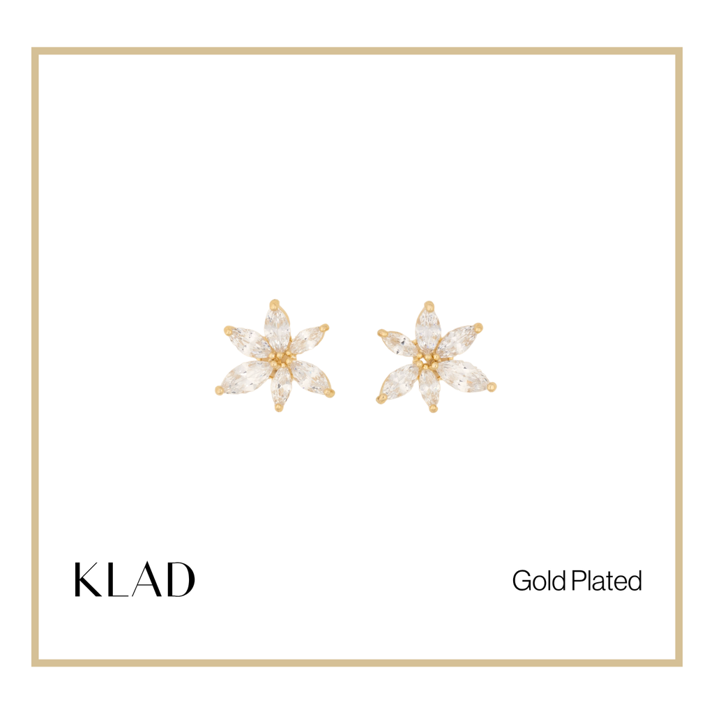 Rochelle Stud Earrings in Gold