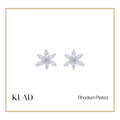 Rochelle Stud Earrings in Rhodium