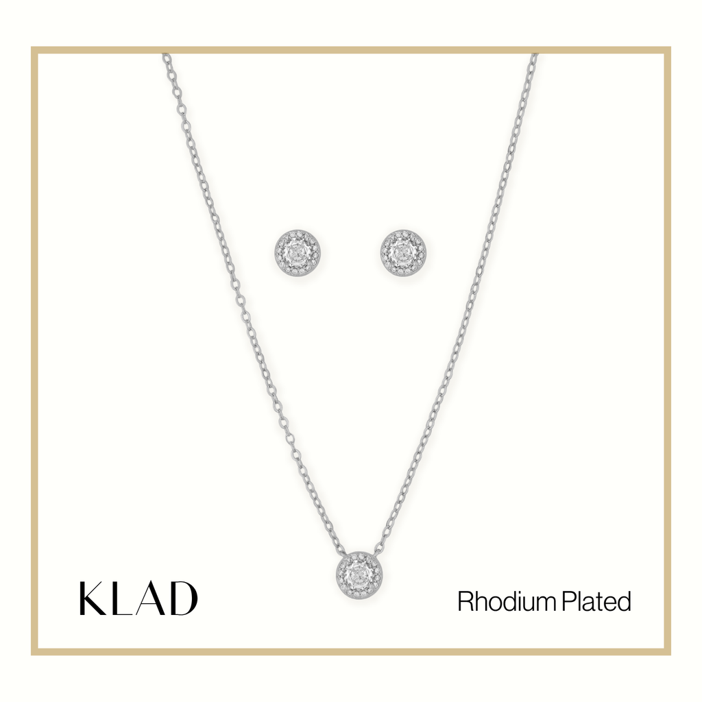 Marissa Jewelry Set in Rhodium