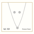 Marissa Jewelry Set in Rhodium
